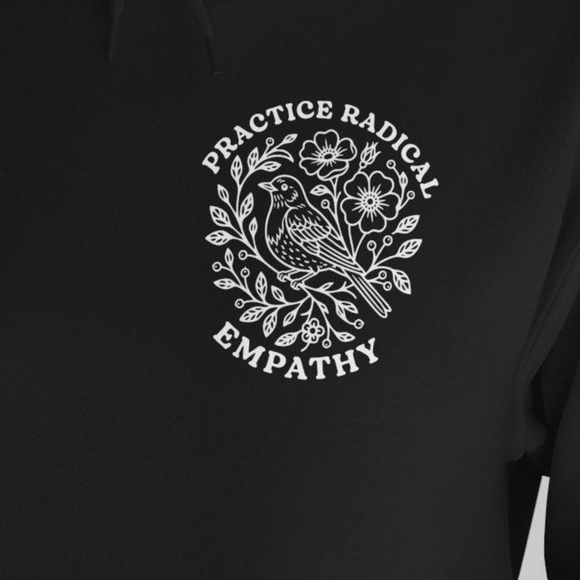 Black Graphic Hoodie for Women - Picture 3 of 3